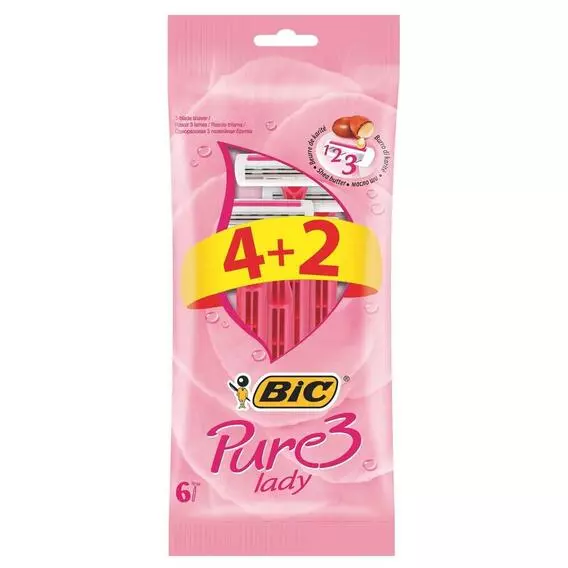 BIC Pure3 Disposable Razors Pack 6 Pack BIC Pure3 Disposable Razors Pack 6 Pack