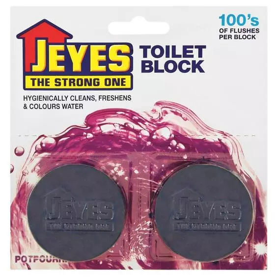 Jeyes Toilet Blocks 2 Pack 45g Jeyes Toilet Blocks 2 Pack 45g