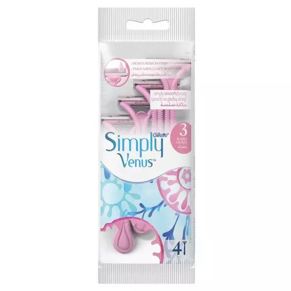 Gillette Simply Venus 4's Disp Gillette Simply Venus 4's Disp