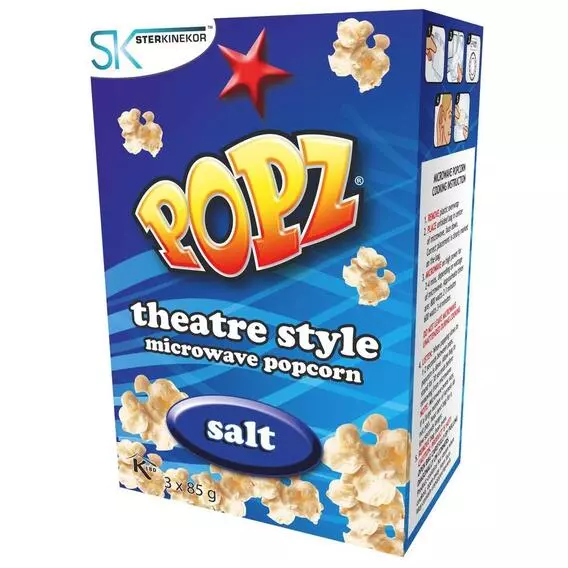 Ster-Kinekor Microwave Popcorn Salt 3x85G 85g Ster-Kinekor Microwave Popcorn Salt 3x85G 85g