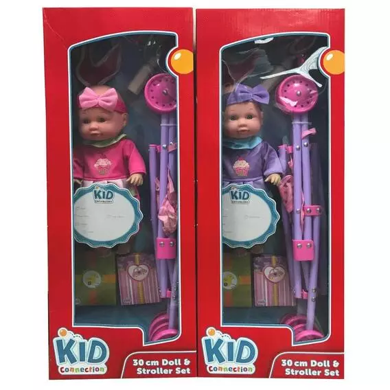 Little Luv 30cm Doll With Stroller Set Little Luv 30cm Doll With Stroller Set