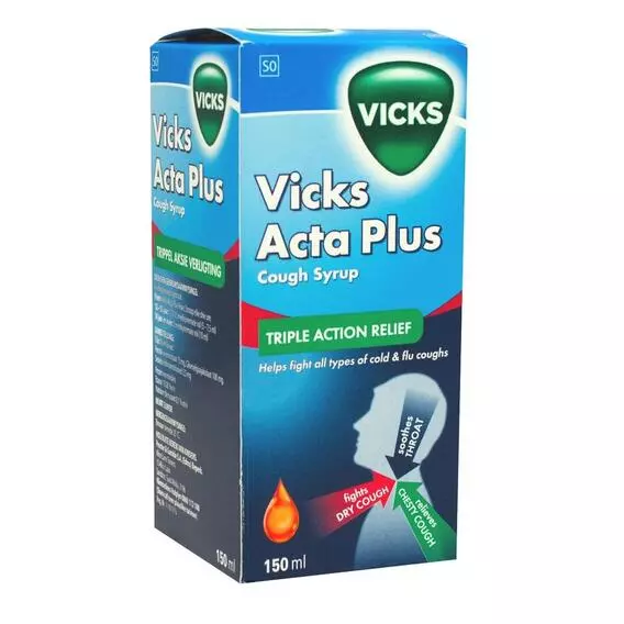 Vicks Cough Remedy Acta Plus Syrup 150ml Vicks Cough Remedy Acta Plus Syrup 150ml