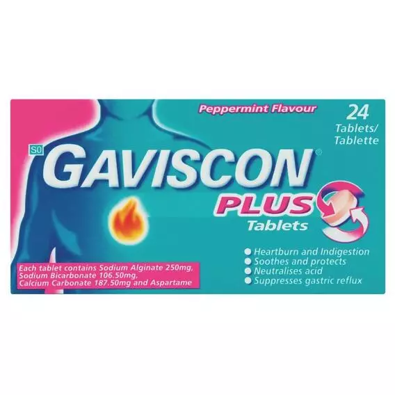 Gaviscon Plus Tablets 24 Pack