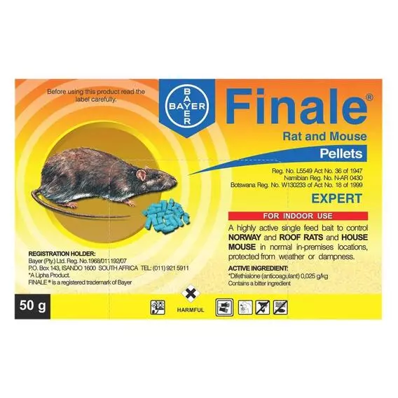 Bayer Aerosol Repellent Rat & Mouse Pelllets 50 G FINALE