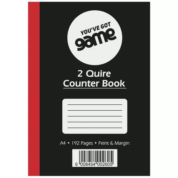 Game Game Hard Cover 2-Quire 192Pg Feint Marg Game Game Hard Cover 2-Quire 192Pg Feint Marg