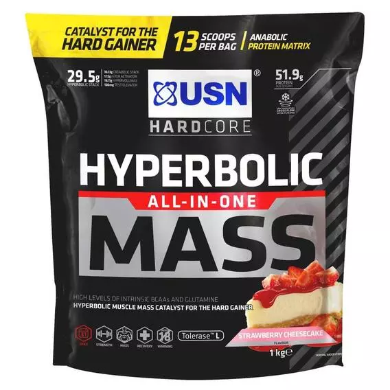 USN Hyperbolic Mass 1kg Strawberry 1kg USN Hyperbolic Mass 1kg Strawberry 1kg
