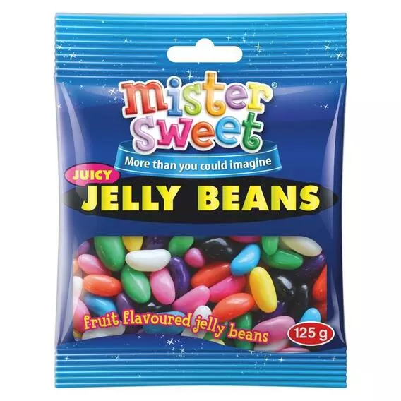Mister Sweet Sweets Packet Jelly Beans 125g Mister Sweet Sweets Packet Jelly Beans 125g