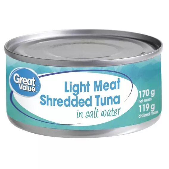 GreatValue Shredded Tuna In Brine 170g GreatValue Shredded Tuna In Brine 170g