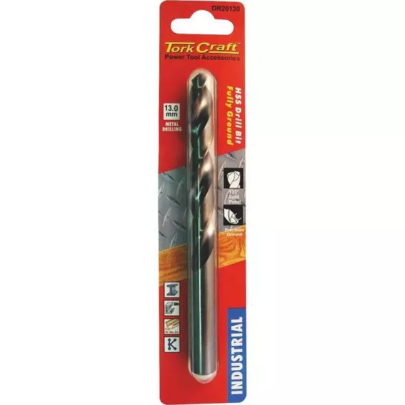 Tork Craft 13.0mm Industrial High-Spin Steel Drill DR20130 Tork Craft 13.0mm Industrial High-Spin Steel Drill DR20130