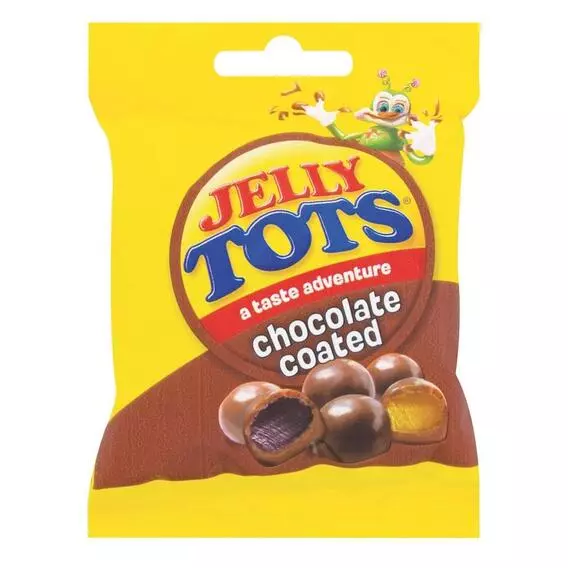 Jelly Tots Sweets Packet Chocolate Coated 50g Jelly Tots Sweets Packet Chocolate Coated 50g