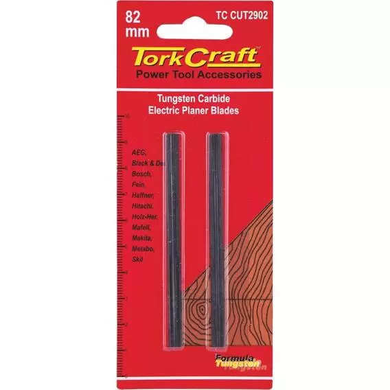 Tork Craft 2PC 82MM PLANNER TUNGSTEN KNIVES TC CUT2902 Tork Craft 2PC 82MM PLANNER TUNGSTEN KNIVES TC CUT2902