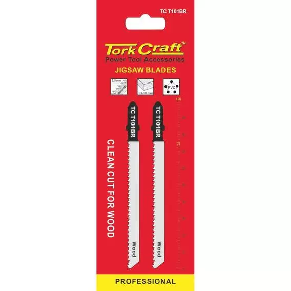 Tork Craft 2.5MM T-SHANK WOOD REVERSE TOOTH JIG SA TC T101BR-2 Tork Craft 2.5MM T-SHANK WOOD REVERSE TOOTH JIG SA TC T101BR-2