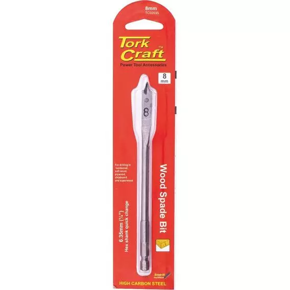 Tork Craft 8MM SPADE BIT TC02035 Tork Craft 8MM SPADE BIT TC02035