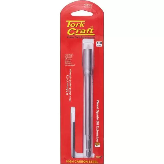 Tork Craft 150MM SPADE BIT EXTENSION TC02123 Tork Craft 150MM SPADE BIT EXTENSION TC02123