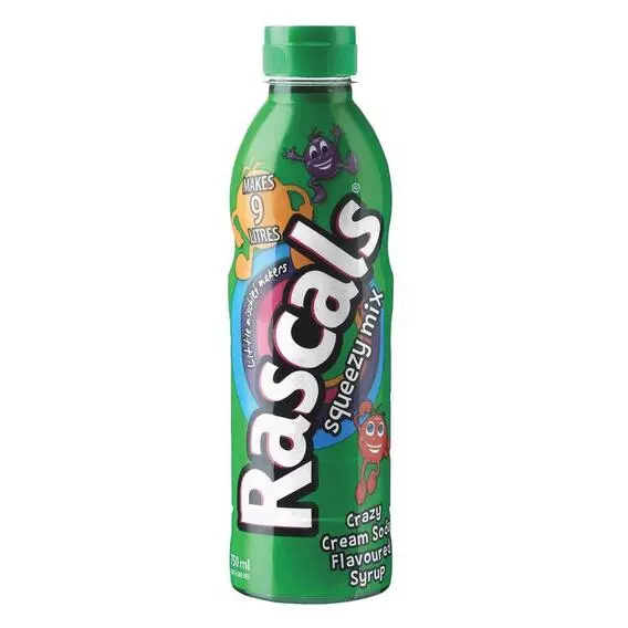 Rascals Cream Soda Syrup Plastic Bottle 750ml Rascals Cream Soda Syrup Plastic Bottle 750ml