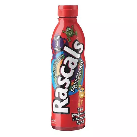 Rascals Raspberry Syrup Plastic Bottle 750ml