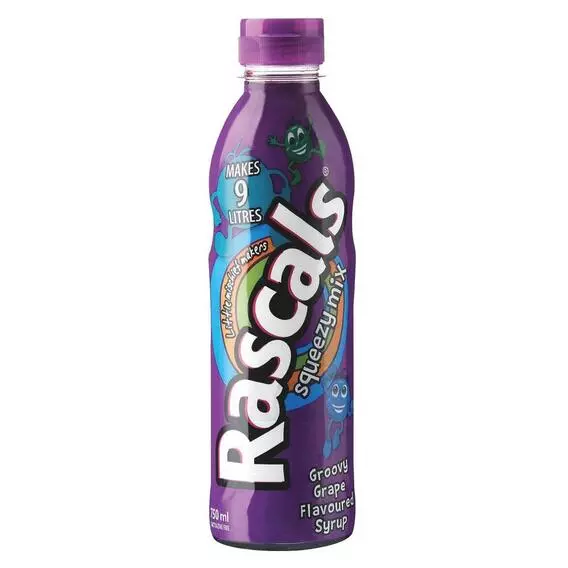 Rascals Grape Syrup Plastic Bottle 750ml Rascals Grape Syrup Plastic Bottle 750ml