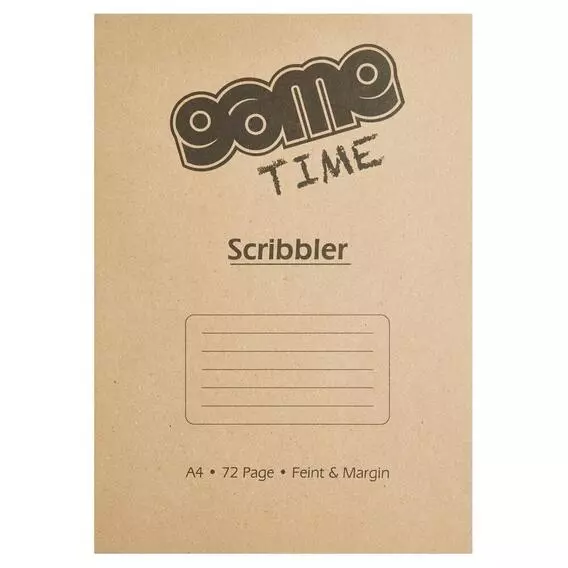 Game A4 Scribbler 72Pg Feint Margin Game A4 Scribbler 72Pg Feint Margin