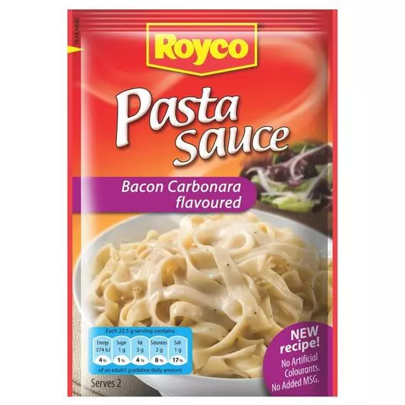 Royco Pasta Sce Bacon Carbonara 45g Royco Pasta Sce Bacon Carbonara 45g