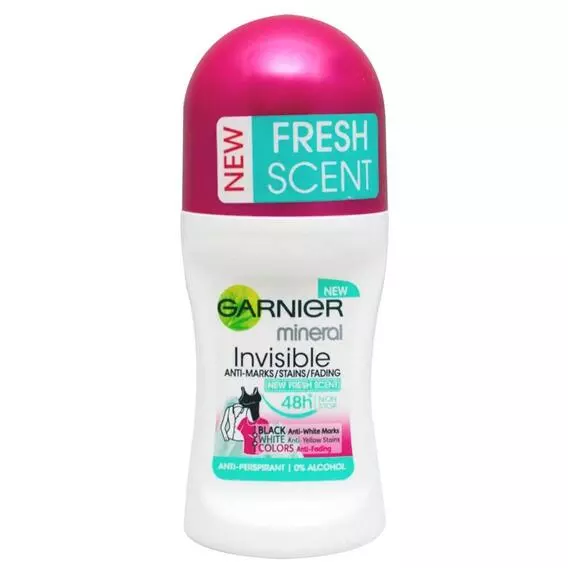 Garnier Anti-Perspirant Roll-On Blk Wht & Colour Garnier Anti-Perspirant Roll-On Blk Wht & Colour