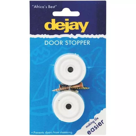 Dejay Door Stopper White 2Pce A80 Dejay Door Stopper White 2Pce A80