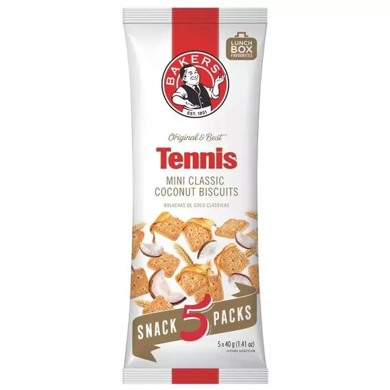 Bakers Mini Tennis 5x40g