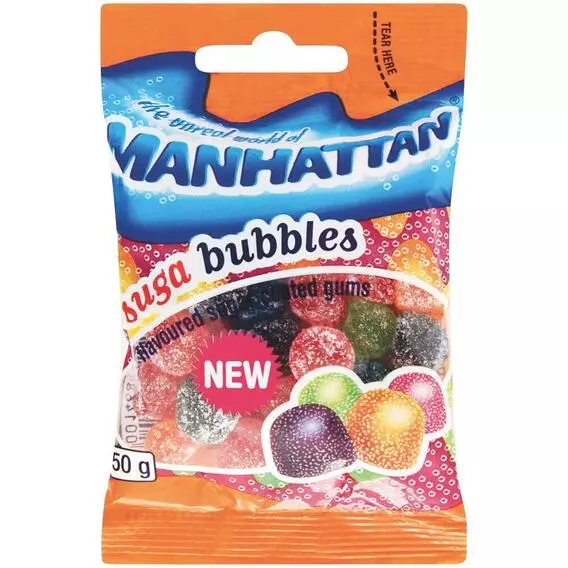 Manhattan Sugar Bubbles 50g 50g Manhattan Sugar Bubbles 50g 50g