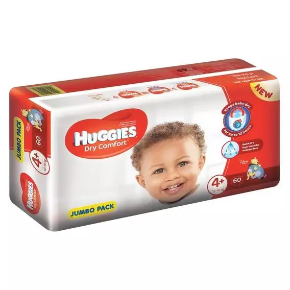 Huggies Drycomfort JP Size 4+ 60's