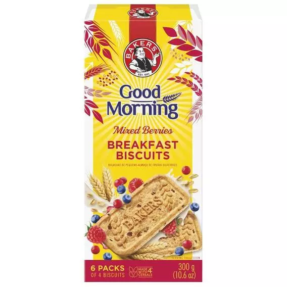 Bakers Good Morning Biscuits Mixed berries 300 G