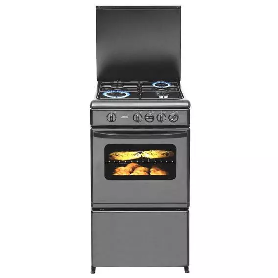 Defy 4 Burner Gas Hob and Stove Black DGS 168/SGG51001NB