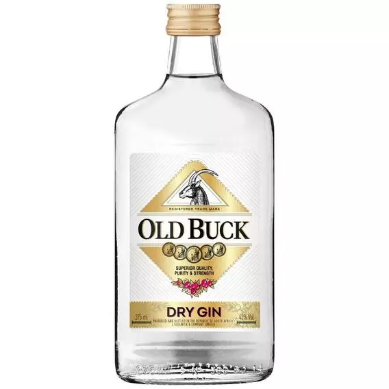 No Brand Old Buck Dry Gin 375ml