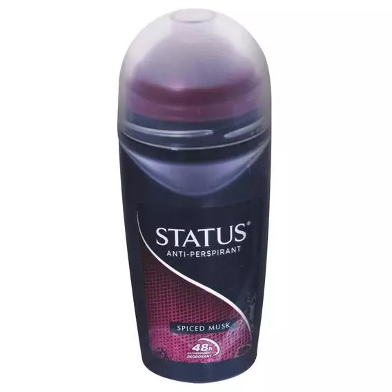 Status Mens Anti-Perspirant Roll-On Spiced Musk 50ml Status Mens Anti-Perspirant Roll-On Spiced Musk 50ml