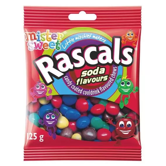 Mister Sweet Rascals Candy Packet Soda Flavour 125g