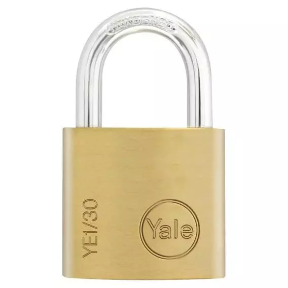 Yale ESS BRASS PL 30MM PADLOCK YE1/30/115/1 Yale ESS BRASS PL 30MM PADLOCK YE1/30/115/1