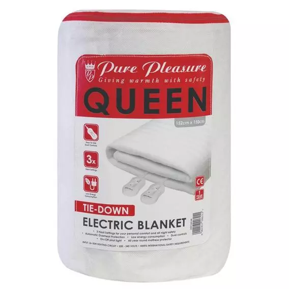 Pure Pleasure Non Fitted Queen Electric Blanket 152X15 ZEPP152150 Pure Pleasure Non Fitted Queen Electric Blanket 152X15 ZEPP152150