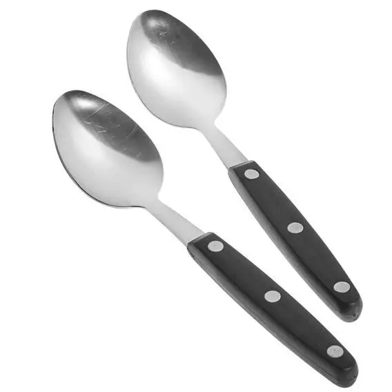 Mainstay 2 Pce S/S Table Spoon With Black Handle