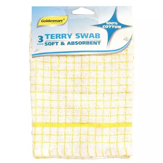 Goldenmarc Terry Dish Swab 3 Pack Goldenmarc Terry Dish Swab 3 Pack