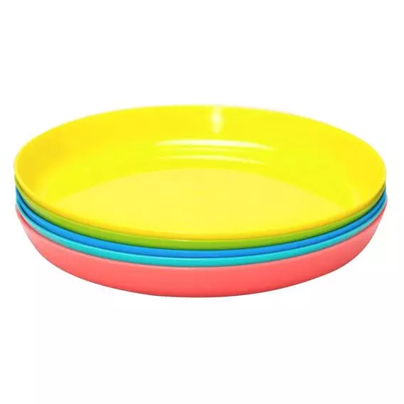 Contour Plastic Plates 5 Pack Rainbow