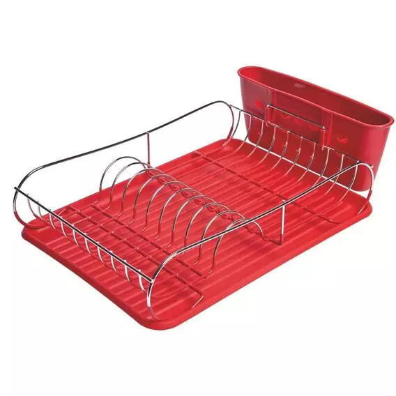 Mainstay Chrome Dish Rack With Tray