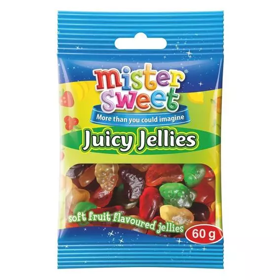 Mister Sweet Juicy Jellies 60g Mister Sweet Juicy Jellies 60g
