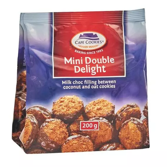 Cape Cookies Mini Double Delight Coconut Oat Cookies 200g Cape Cookies Mini Double Delight Coconut Oat Cookies 200g