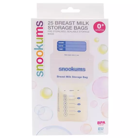 Snookums Breast Milk Storage Bags 25Pcs