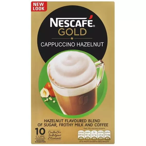 Nestlé Hazelnut Cappuccino 10 Sachets Nestlé Hazelnut Cappuccino 10 Sachets