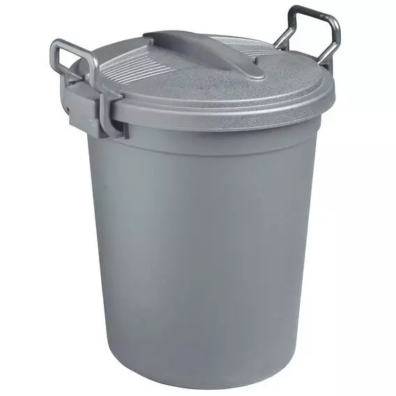 Big Jim 120L Garbage Bin With Lid Black
