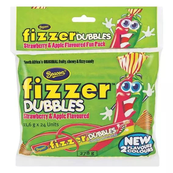 Beacon Fizzer Dubbles Strawberry & Apples 24's Beacon Fizzer Dubbles Strawberry & Apples 24's