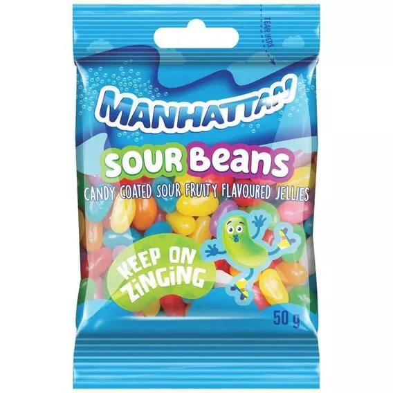 Manhattan Sour Beans 50g Manhattan Sour Beans 50g