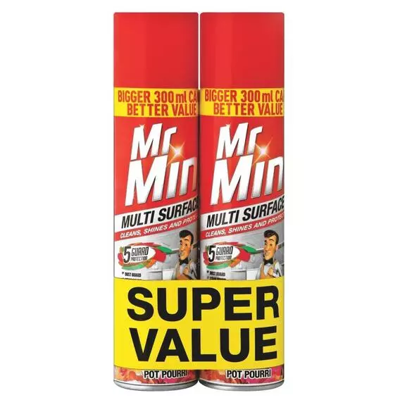 Mr Min Furniture Cleaner 2 Pack PotPourri 300ml