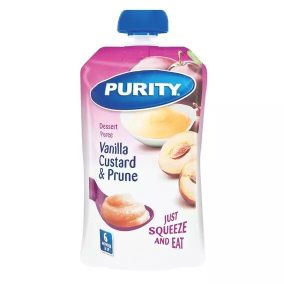 Purity Puree VanillaCustard & Prune 110ml