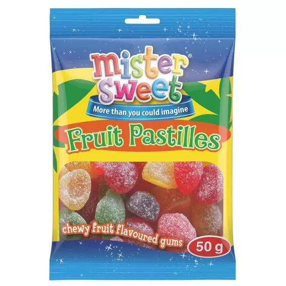Mister Sweet Sweets Packet Jelly Fruit Pastilles 50g