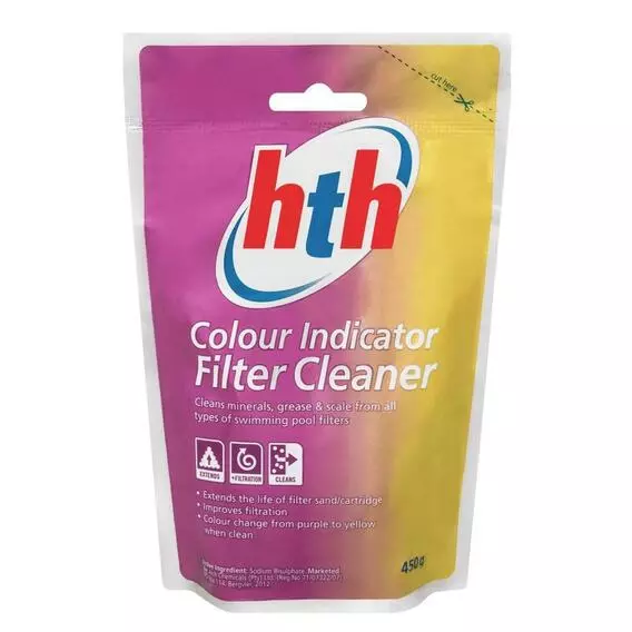 HTH 450G Colour Indicator Pool Filter Cleane HTH 450G Colour Indicator Pool Filter Cleane